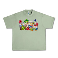 Oil Green puerto rico coffee cups Urban Heavy Tee - texasbilliewilder