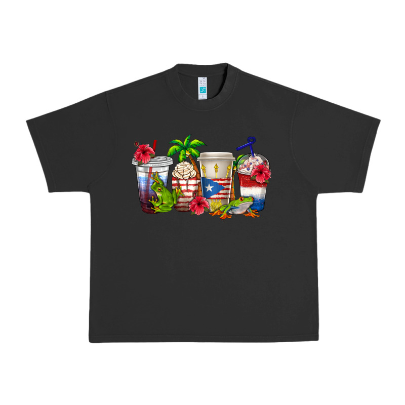 Puerto Rico Coffee Cups Urban Heavy Tee by texasbilliewilder | Teevron