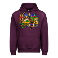 Mauve Wine oh holy night with baby jesus for christmas Urban Hoodie - MaliasSmallBusiness