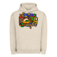 Pigment French Oak oh holy night with baby jesus for christmas Urban Hoodie - MaliasSmallBusiness