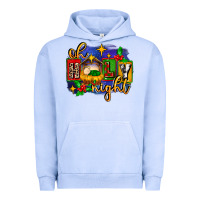 Pigment Grape Ice oh holy night with baby jesus for christmas Urban Hoodie - MaliasSmallBusiness
