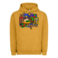 Pigment Peanut Butter oh holy night with baby jesus for christmas Urban Hoodie - MaliasSmallBusiness