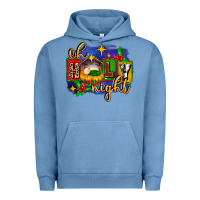 Oh Holy Night With Baby Jesus For Christmas Urban Hoodie | Teevron