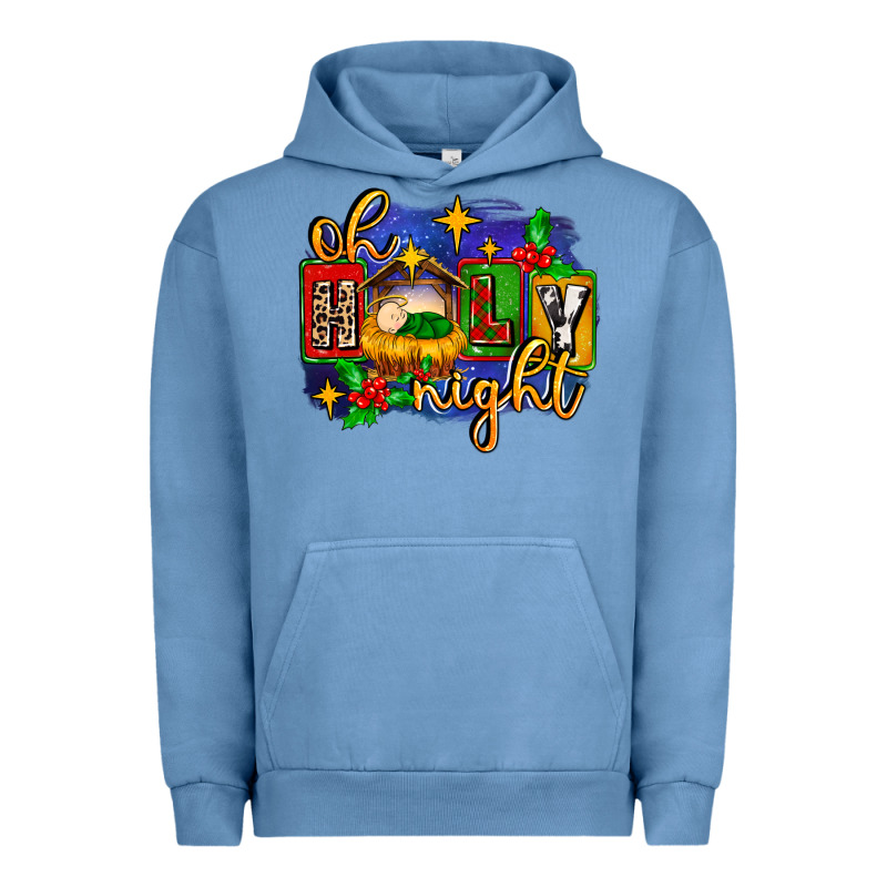 Oh Holy Night With Baby Jesus For Christmas Urban Hoodie by MaliasSmallBusiness | Teevron