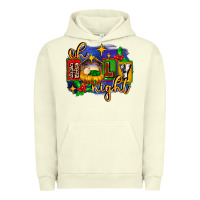 Pigment Pistachio oh holy night with baby jesus for christmas Urban Hoodie - MaliasSmallBusiness