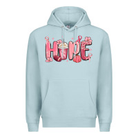 Blue Mist breast cancer awareness hope Premium Hoodie - MaliasSmallBusiness