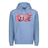 Colony Blue breast cancer awareness hope Premium Hoodie - MaliasSmallBusiness