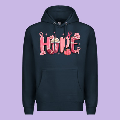 Breast Cancer Awareness Hope Premium Hoodie Designed By Maliassmallbusiness