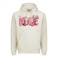 Oatmeal Heather breast cancer awareness hope Premium Hoodie - MaliasSmallBusiness