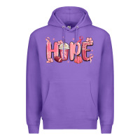 Purple breast cancer awareness hope Premium Hoodie - MaliasSmallBusiness