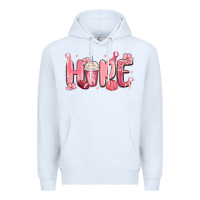 White breast cancer awareness hope Premium Hoodie - MaliasSmallBusiness