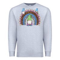 Heather Grey easter gnome rainbow Premium Sweatshirt - Artiststas