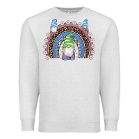 Oatmeal Heather easter gnome rainbow Premium Sweatshirt - Artiststas