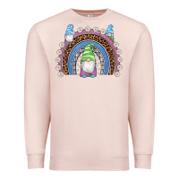 Pale Pink easter gnome rainbow Premium Sweatshirt - Artiststas