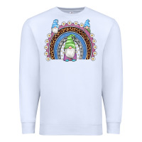 White easter gnome rainbow Premium Sweatshirt - Artiststas