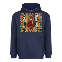 Navy lady of Guadalupe Heavyweight Hoodie - Jasminsmagicworld