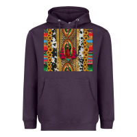 Plum lady of Guadalupe Heavyweight Hoodie - Jasminsmagicworld