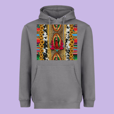 Lady Of Guadalupe Heavyweight Hoodie Designed By Jasminsmagicworld