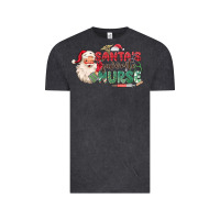 Vintage Black Santa's Favorite Nurse Vintage Tee - MaliasSmallBusiness