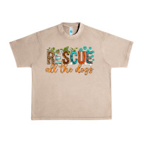French Oak rescue all the dogs Urban Heavy Tee - texasbilliewilder