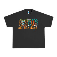 Pigment Black rescue all the dogs Urban Heavy Tee - texasbilliewilder