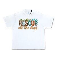 White rescue all the dogs Urban Heavy Tee - texasbilliewilder