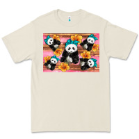 Bone Baby panda flowers Premium Tee - Artiststas