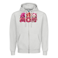 Dove Grey Mom Gnomes Zipper Hoodie - RacoonDesign