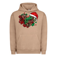 Pigment Burro santa paws christmas heart Urban Hoodie - MaliasSmallBusiness