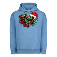 Pigment Pebble Blue santa paws christmas heart Urban Hoodie - MaliasSmallBusiness
