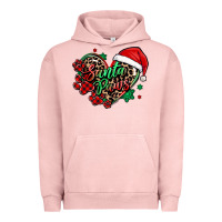 Pigment Salmon santa paws christmas heart Urban Hoodie - MaliasSmallBusiness