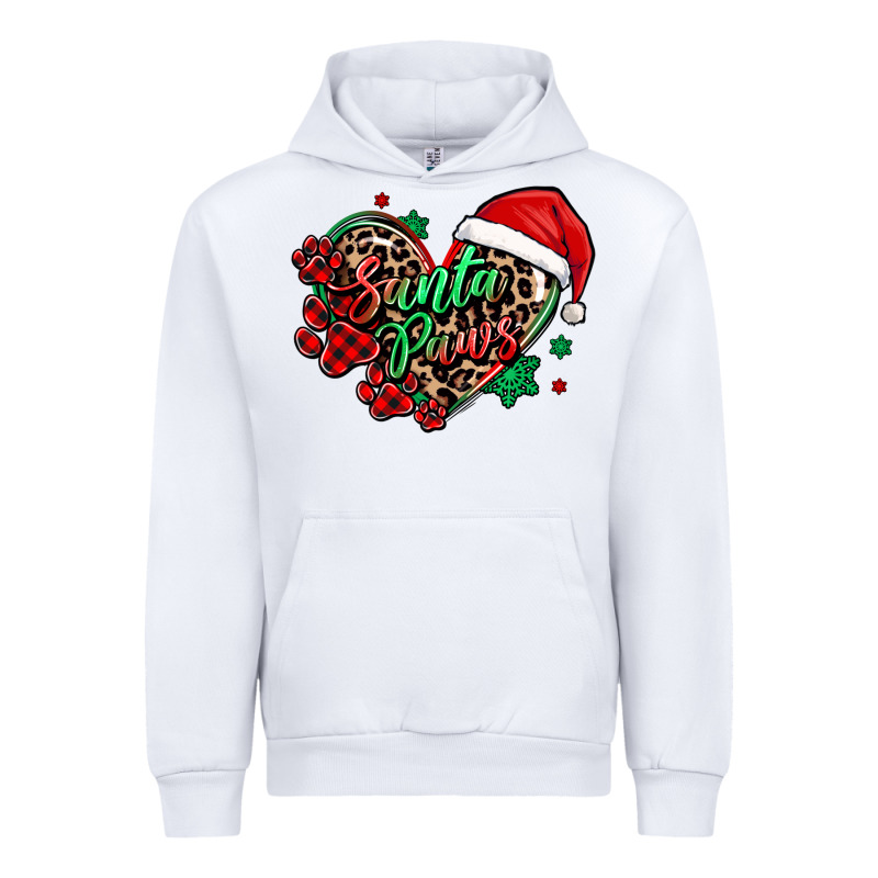 Santa Paws Christmas Heart Urban Hoodie by MaliasSmallBusiness | Teevron