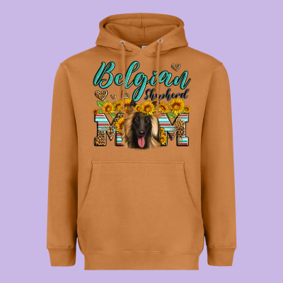 Belgian Shepherd Mom Heavyweight Hoodie Designed By Artiststas