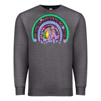 Charcoal Heather easter egg rainbow Premium Sweatshirt - Artiststas