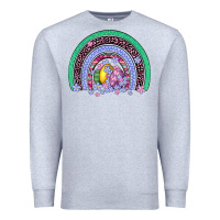 Heather Grey easter egg rainbow Premium Sweatshirt - Artiststas