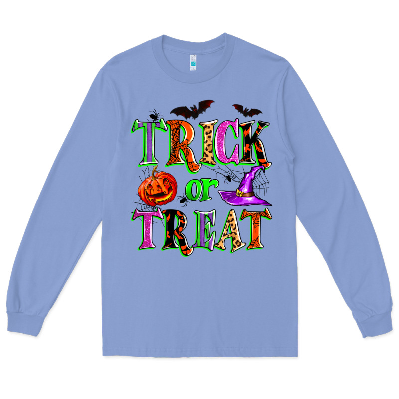Trick Or Treat Long Sleeve Tee by Zillion Design Studio | Teevron