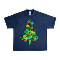 Navy sequin's christmas tree Urban Heavy Tee - Zillion Design Studio