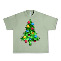 Oil Green sequin's christmas tree Urban Heavy Tee - Zillion Design Studio