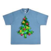 Pebble Blue sequin's christmas tree Urban Heavy Tee - Zillion Design Studio