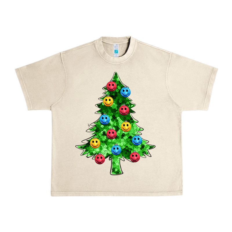 Sequin's Christmas Tree Urban Heavy Tee by Zillion Design Studio | Teevron