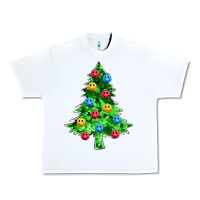 White sequin's christmas tree Urban Heavy Tee - Zillion Design Studio