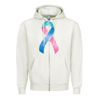 Oatmeal Heather thyroid cancer ribbon fa element Zipper Hoodie - FaDigitalArtStudio