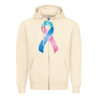 Sandshell thyroid cancer ribbon fa element Zipper Hoodie - FaDigitalArtStudio