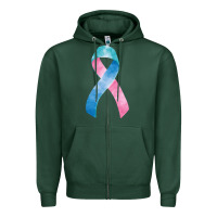Sports Green thyroid cancer ribbon fa element Zipper Hoodie - FaDigitalArtStudio