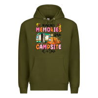 Army Green making memories one campsite at a time Premium Hoodie - MaliasSmallBusiness