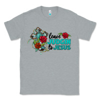 Heather Grey leave judgin to jesus Classic Tee - BarkalooDesign