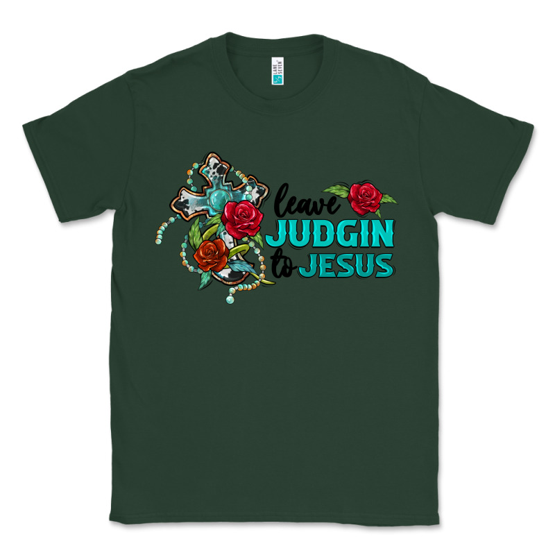 Leave Judgin To Jesus Classic Tee by BarkalooDesign | Teevron
