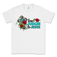 White leave judgin to jesus Classic Tee - BarkalooDesign