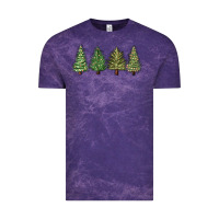 Cloud Purple christmas trees Vintage Tee - MaliasSmallBusiness