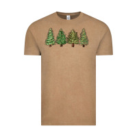 Vintage Coffee christmas trees Vintage Tee - MaliasSmallBusiness